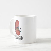 Mug Puns à la saucisse vieux et drôle d'âge saus (Devant gauche)