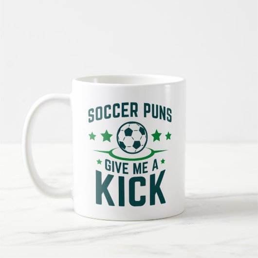 Mug Puns De Football Me Donner Un Coup De Pied (Gauche)