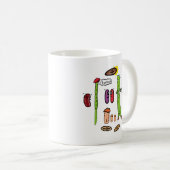 Mug Puns de haricot drôles (Devant droit)