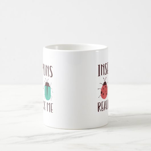 Mug Puns d'insectes vraiment me bourrer (Centre)