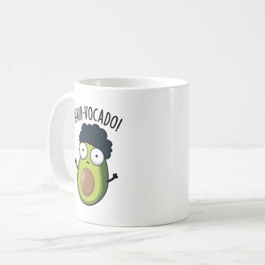 Mug Puns drôles de l'avocat Hair-vocado (Devant gauche)