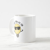 Mug Puns M'Allumer Amusant Pun À Ampoule (Devant gauche)