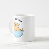 Mug Pup-puccino Funny Cappuccino Pun (Devant gauche)
