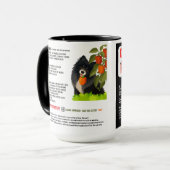 Mug PUPPER PEPPER POPPERS Dog treats  Art Muse Recipe  (Devant gauche)