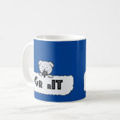 Mug Puppy Grit mâcher la lettre R (Devant gauche)
