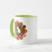 Mug Puppy Love Peeking d'une fleur (Devant gauche)