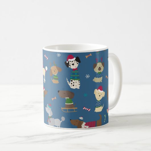 Mug Pups de Noël (Devant droit)