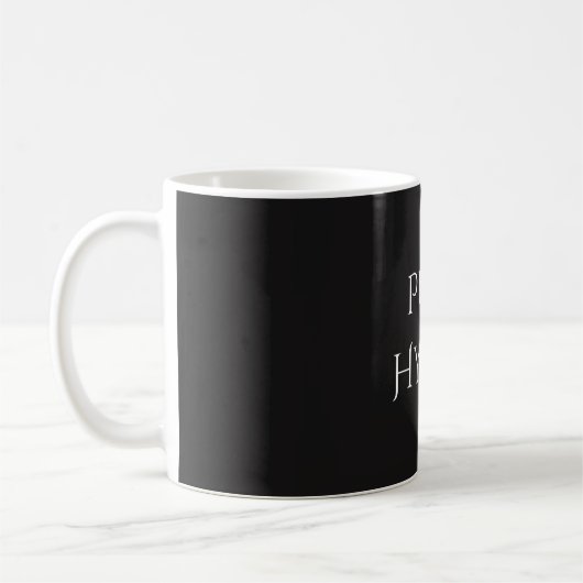 Mug Pure Hygate noir blanc (Gauche)