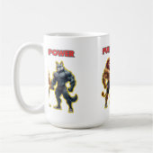 Mug Pure Power – Strong Animal Muscle Cartoon Design (Gauche)