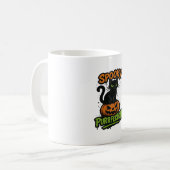 Mug Purfection éffrayante - Chat noir mignon sur Hal C (Devant gauche)