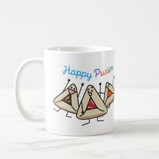 Mug Purim hamantaschen la pâtisserie Sameach Oznei (Gauche)