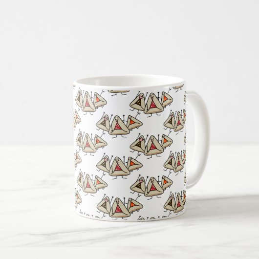 Mug Purim hamantaschen la pâtisserie Sameach Oznei (Devant droit)