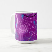 Mug Purple Abstrait Dreamscape (Devant gauche)