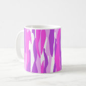 Mug Purple Abstrait - Tons Roses Inspiré Flux Organiqu (Devant gauche)