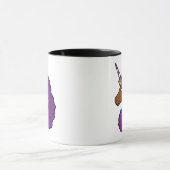 Mug Purple Afro Unicorn (Centre)