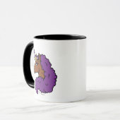 Mug Purple Afro Unicorn (Devant gauche)