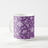 Mug Purple and lavender floral pattern (Devant gauche)