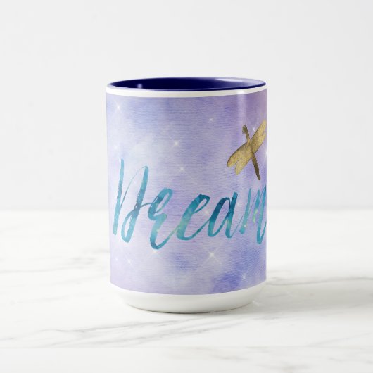 Mug Purple Aqua Dream Dragonfly (Centre)