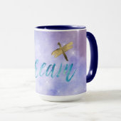 Mug Purple Aqua Dream Dragonfly (Devant droit)