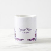 Mug Purple Blue Pink Floral Glitter Wedding Party (Centre)