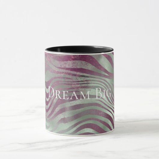 Mug Purple Bourgogne Aqua Mint Zebra (Centre)