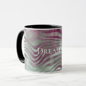 Mug Purple Bourgogne Aqua Mint Zebra (Devant gauche)