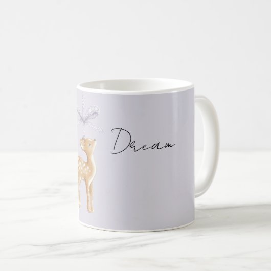 Mug Purple Bow Deer (Devant droit)