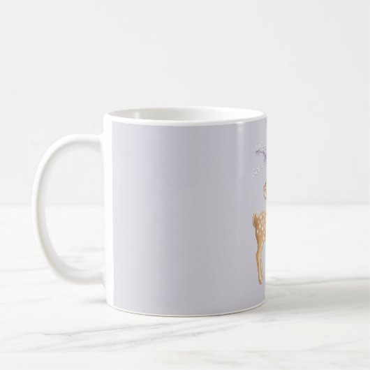 Mug Purple Bow Deer (Gauche)