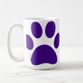 Mug Purple Chien Empreinte de patte Personnalisable Ca (Gauche)
