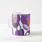 Mug Purple Crocus Floral (Devant gauche)