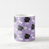 Mug Purple Custom Love Empreinte de patte Amoureux des (Centre)