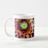 Mug Purple Dahlia abstract original flower art (Gauche)