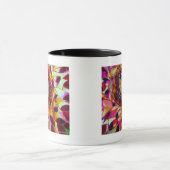 Mug Purple Dahlia abstract original flower art (Centre)