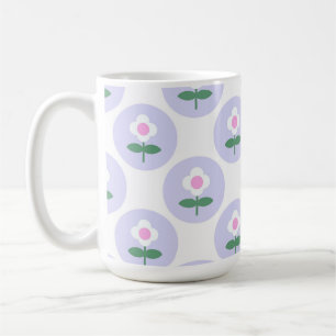 Mug Purple Daisy Flower Maman Fille mignonne Retro