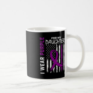 Mug Purple Daughter Pancreatic Cancer Awareness USA Fl