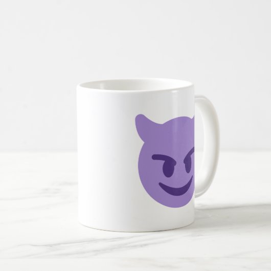 Mug Purple Devil Emoji (Devant droit)