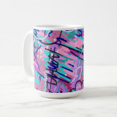 Mug Purple Dream Expressive Abstrait (Devant gauche)