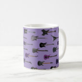 Mug 💜 Purple electric guitars (Devant droit)
