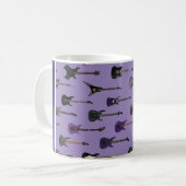 Mug 💜 Purple electric guitars (Devant gauche)