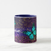 Mug Purple Ephemera vibrant color art (Centre)