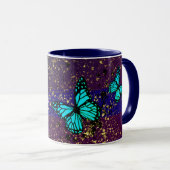 Mug Purple Ephemera vibrant color art (Devant droit)