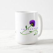 Mug Purple Flower On A Vine (Devant droit)