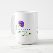 Mug Purple Flower On A Vine (Devant gauche)