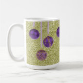 Mug Purple Gold Parties scintillant Joyeux Noël Bauble (Gauche)