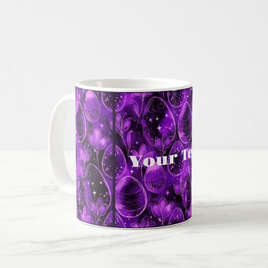 Mug Purple Gothic Easter Pattern (Devant gauche)