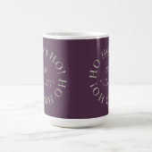 Mug Purple Green Christmas Ho Ho Ho ID1009 (Centre)