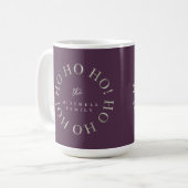 Mug Purple Green Christmas Ho Ho Ho ID1009 (Devant gauche)