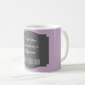 Mug Purple/Grey ; Merci pour faire la différence (Devant droit)