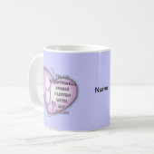 Mug Purple Heart infirmière exceptionnelle (Devant gauche)