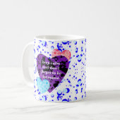 Mug Purple heart vibrant red love (Devant gauche)